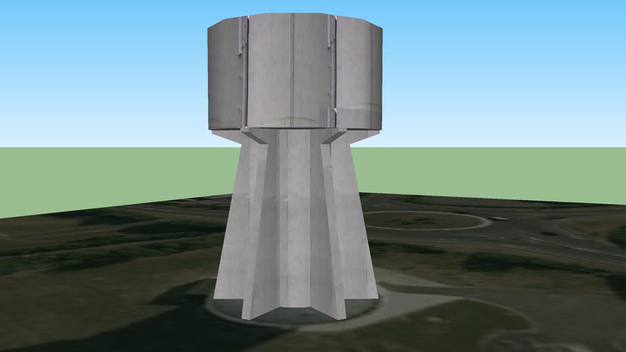 Water Tower, St Peters Road, Huntingdon 3D Warehouse