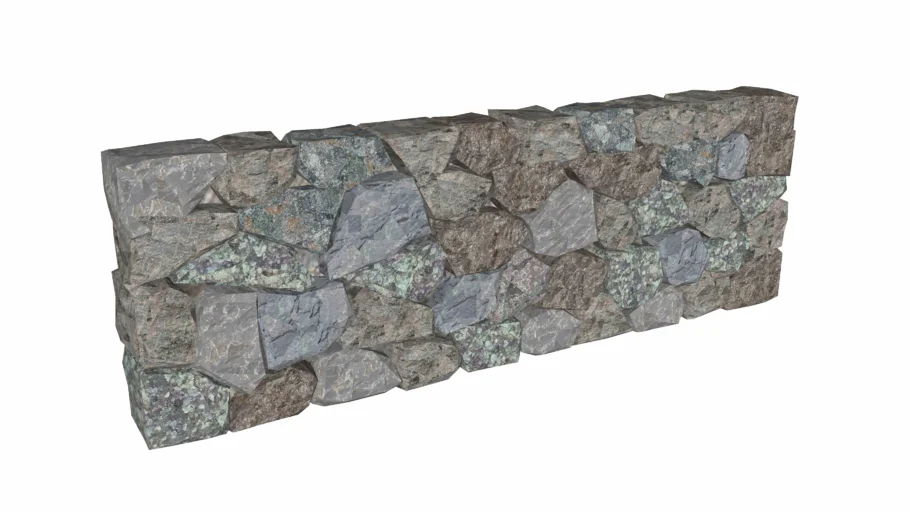 Rustic stone wall | 3D Warehouse