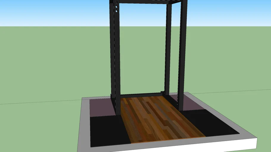 cage and platform for weightlifting & powerlifting
