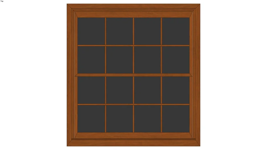 Double-hung Window 43inx46in with Mullions - Detailed | 3D Warehouse
