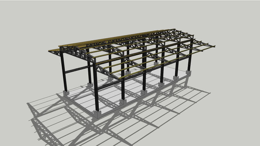 Steel Frame 3d Warehouse 6070