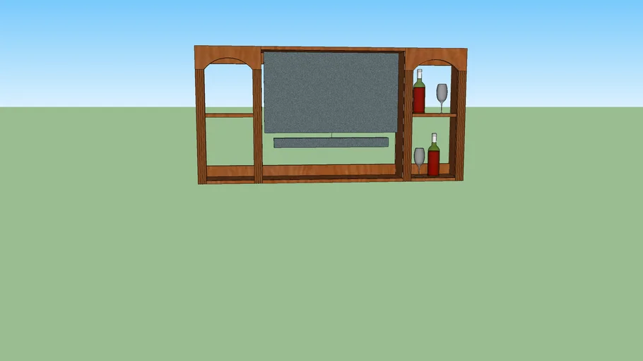 outdoor tv stand and bar 3D Warehouse