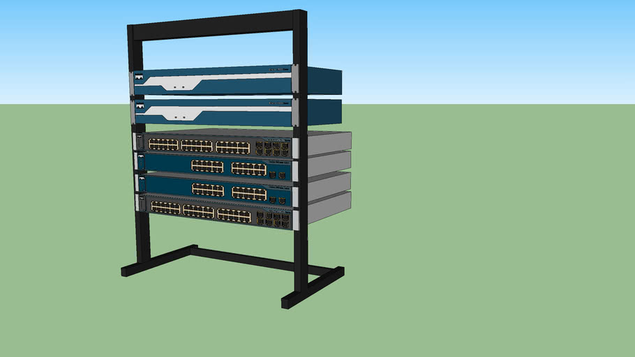 (Cisco) networking 'lab' kit 3D Warehouse