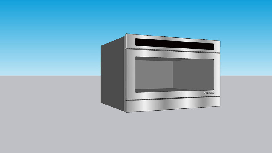 JMD2124WS 24' Under Counter Microwave Oven with Drawer Design 3D