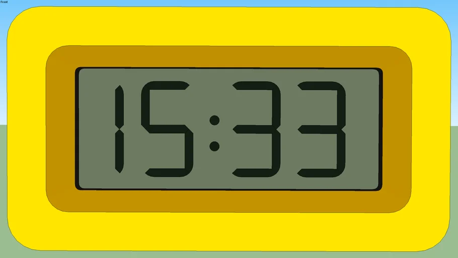 digital clock face