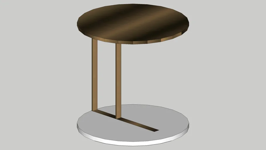 Side Table - Marble and Brass