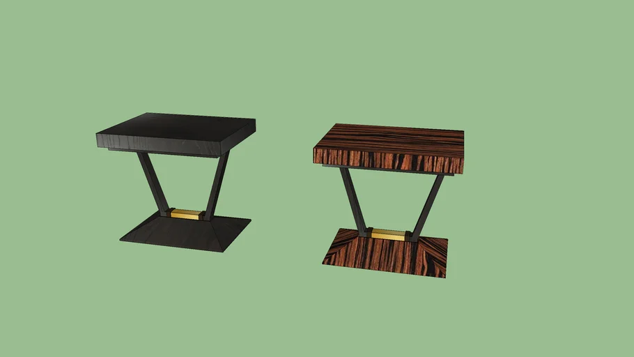 Contemporary Art Deco-style Side Tables