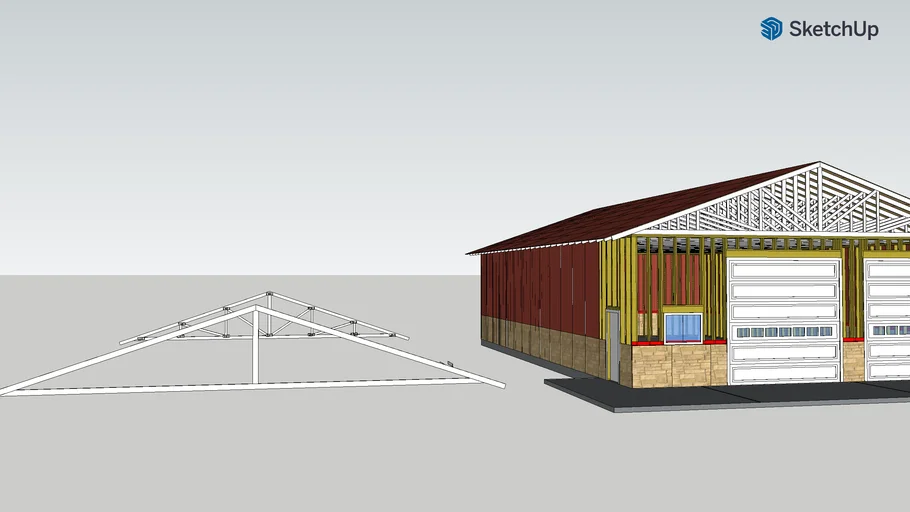 Roof Truss 4/12 Pitch 