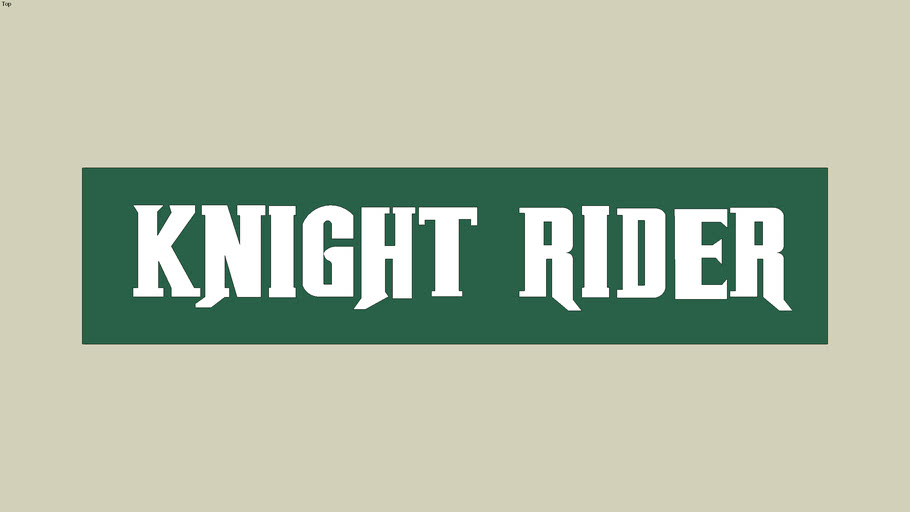 Knight Rider Logo | 3D Warehouse