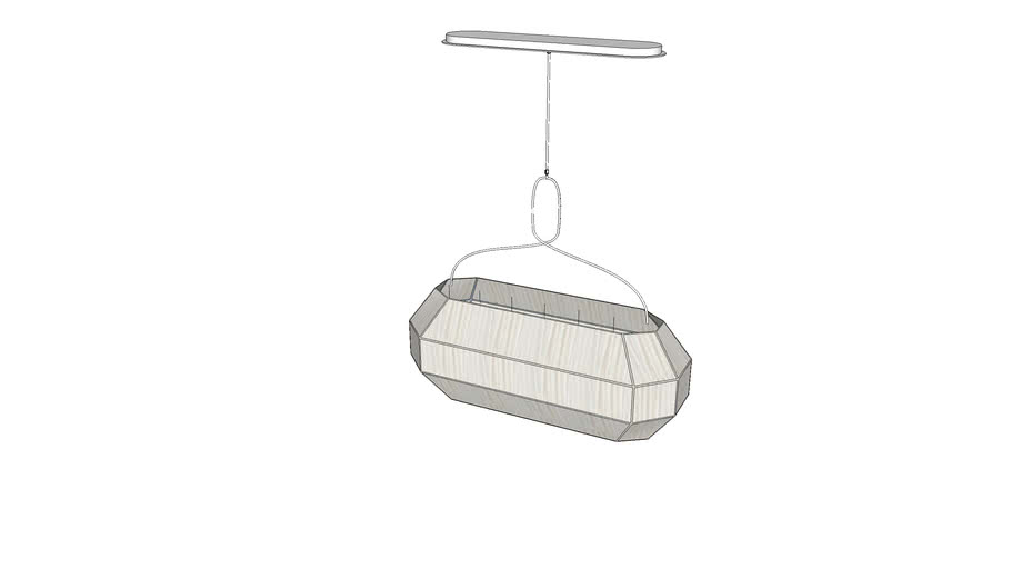 Forza Medium Gathered Linear Lantern