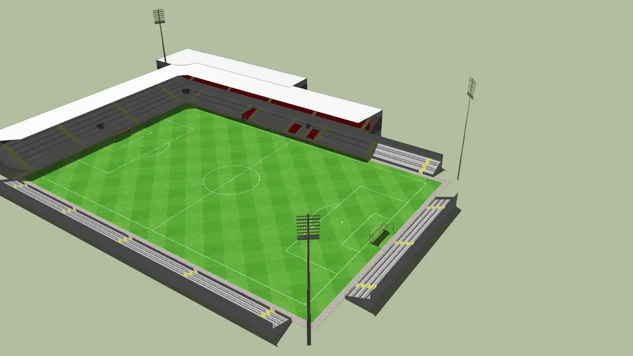 Ten Acres Lane Stadium - FC United Of Manchester | 3D Warehouse