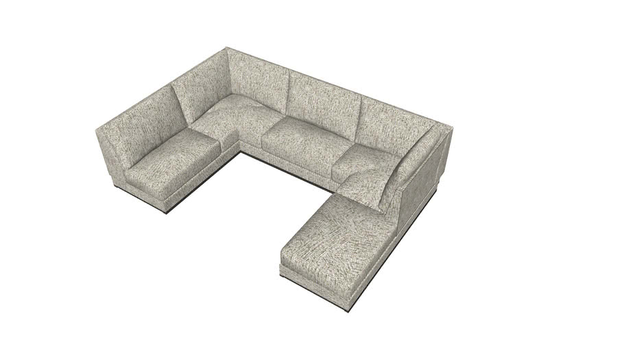 U Shape Sofa 3D Warehouse