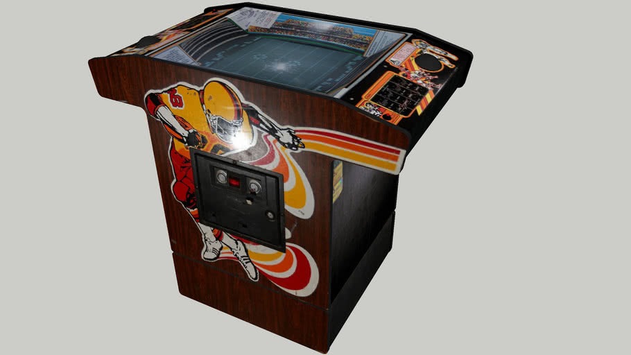 Atari Football 2-player arcade game | 3D Warehouse