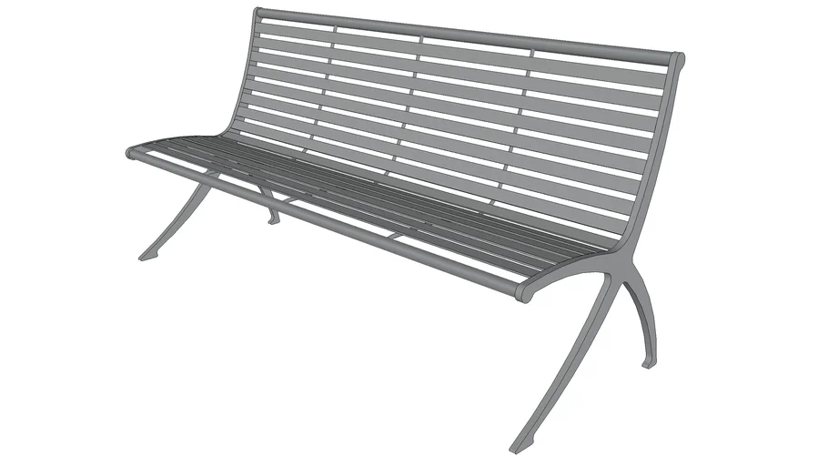 Parc Vue 72' Bench | 3D Warehouse