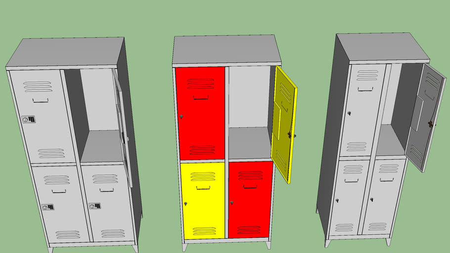 szafy socjalne, BHP, set zestaw 3D Warehouse