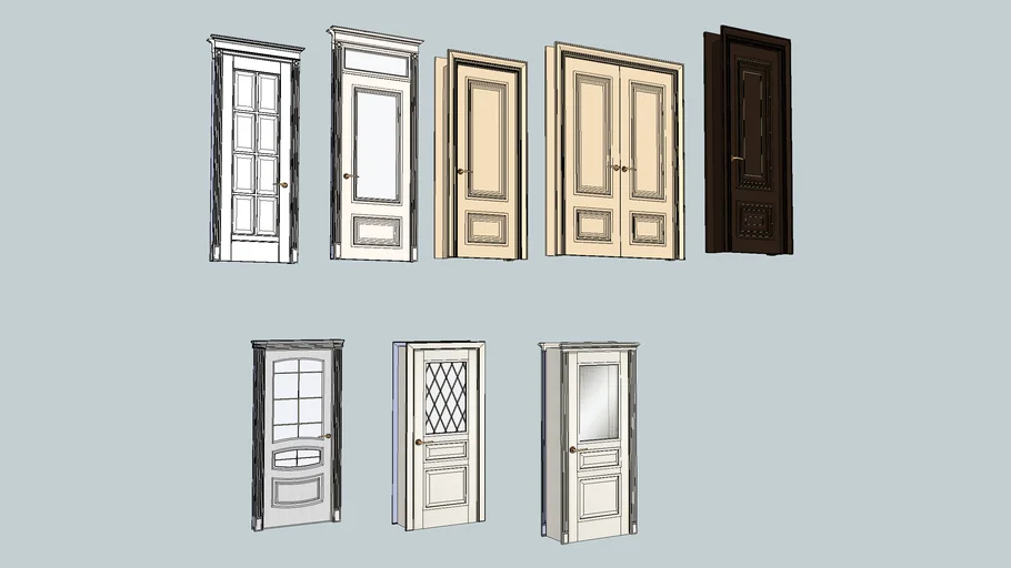 Wooden Door Collections_02 | 3D Warehouse