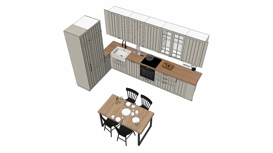IKEA STENSUND kuchnia kitchen 3D Warehouse