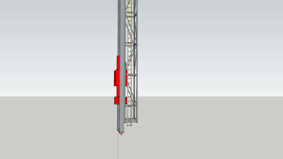 Pile hammer and leads 3D Warehouse