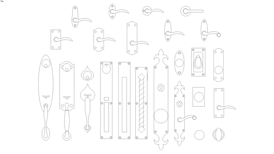 door-hardware-symbols-3d-warehouse