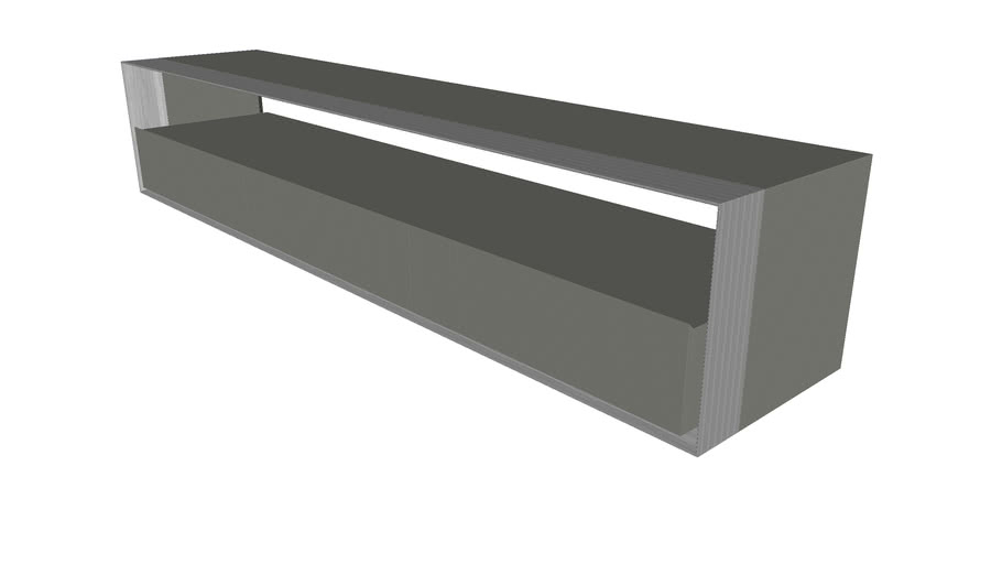 Beckenham 94in Media Console Acier + Metallic Graphite by Modloft | 3D ...