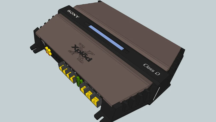 Sony Monblock Subwoofer Amplifier XMGTR3301D 3D Warehouse