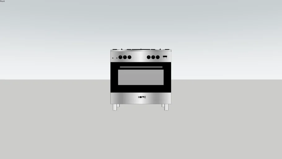 MM (IMP) COCINA A GAS DE PISO OPORTO HOVE GV 900 N FF INOX ACERO ...