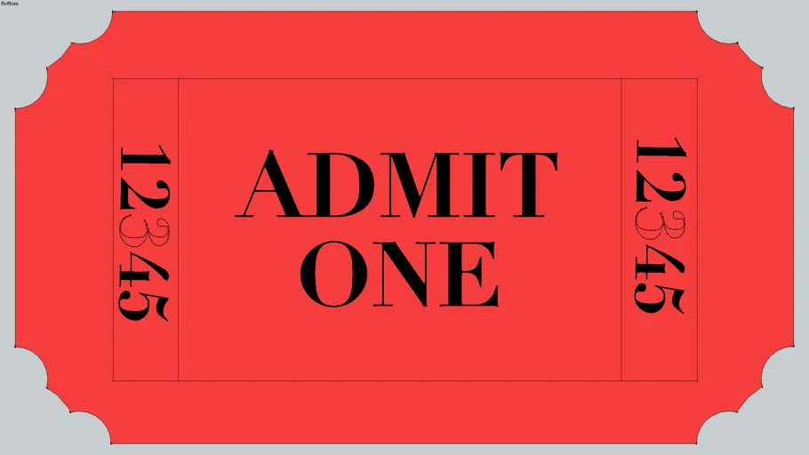 Admission Ticket | 3D Warehouse