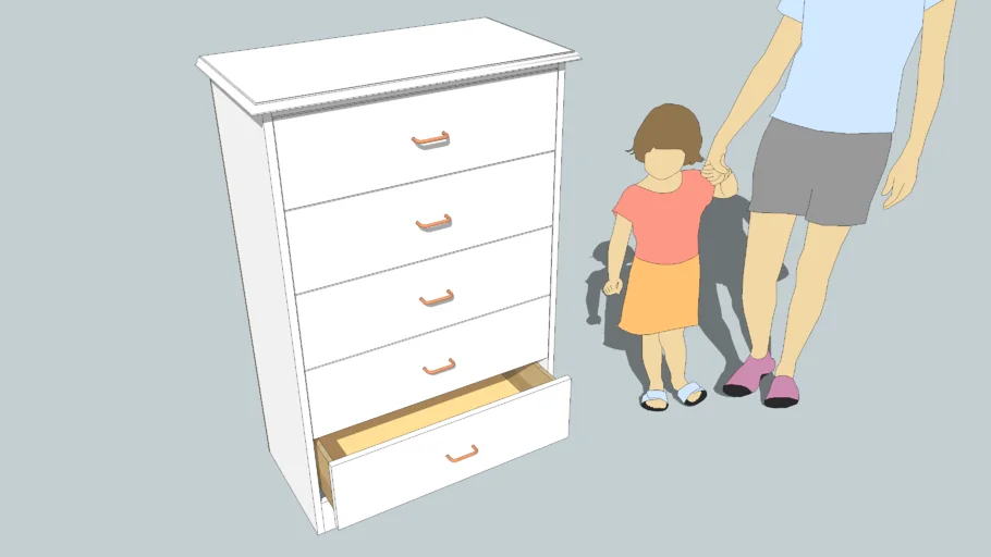 Simple Plywood Dresser 3D Warehouse