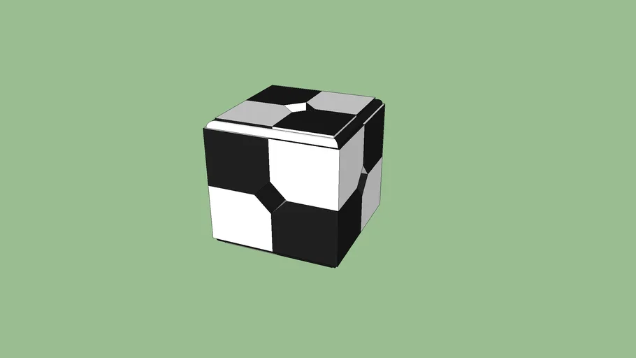 Black and White Box 3D Warehouse