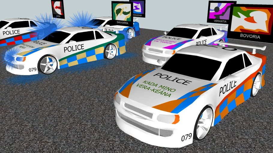 Kia Danéos regional police cars