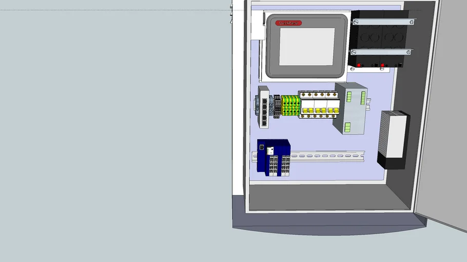 Шкаф v6 Rittal | 3D Warehouse