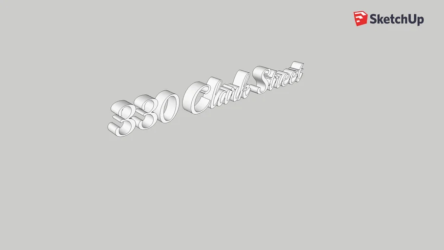 330 Clark Street address 3D Warehouse