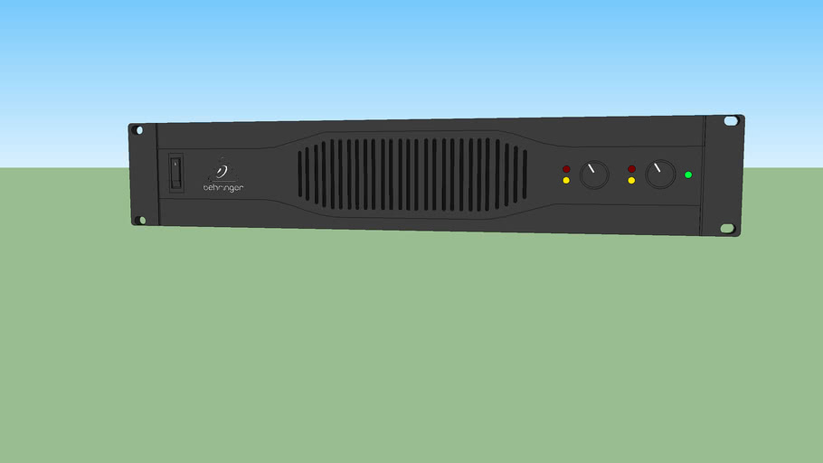 Behringer (Europower EP4000) power rackmount amplifier | 3D Warehouse