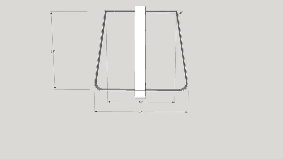 18' tall X legs 3D Warehouse