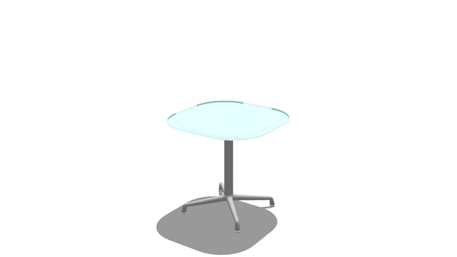 Coalesse, SW_1, Table, Square, Glass, 30x28.5 3D Warehouse