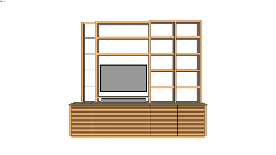 AV wall unit Vincent 3D Warehouse