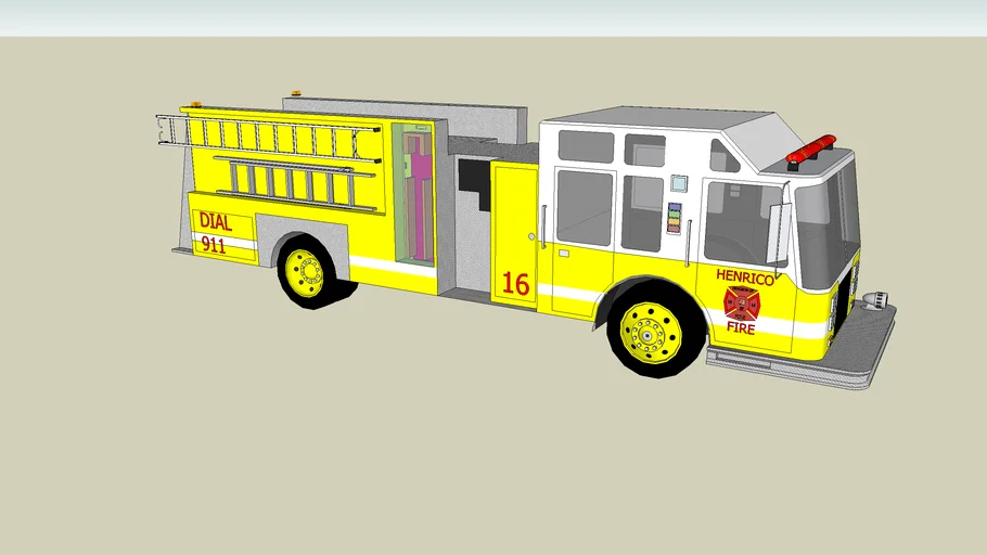 Henrico County Fire st. 16 Fire Truck | 3D Warehouse