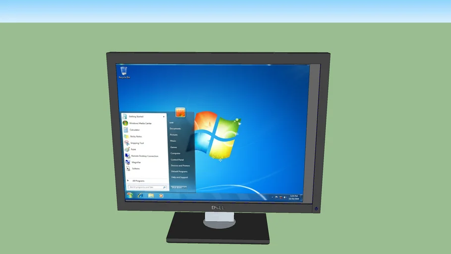 dell windows 7 monitor 3D Warehouse