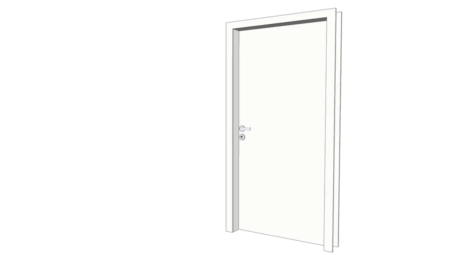 Porta Dalcomad - 100x210 - Melaminico Uni White