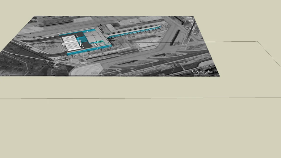 terminal 1 barcelona, el prat 3D Warehouse