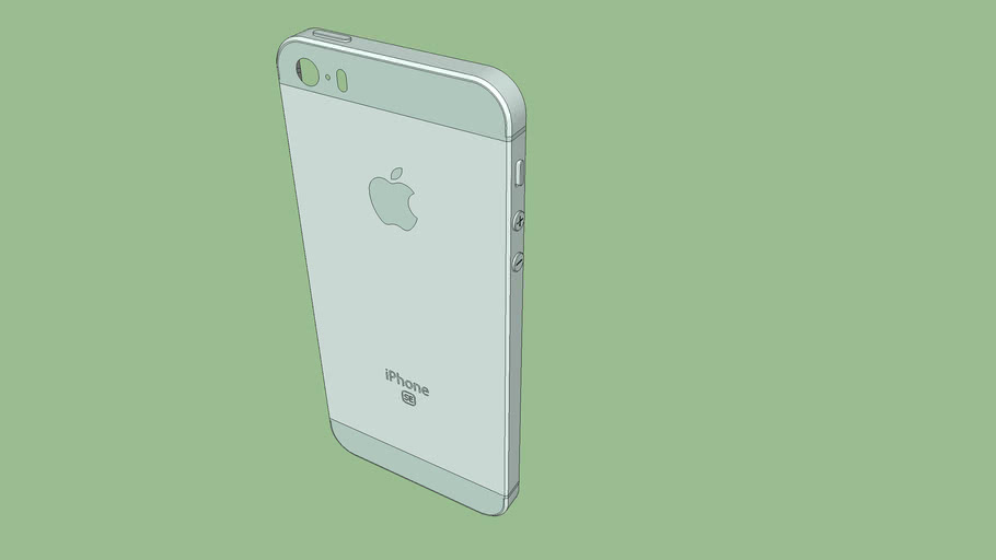 Chassis IPhone SE (Or blanc) (telephone, chassis, apple) 3D Warehouse
