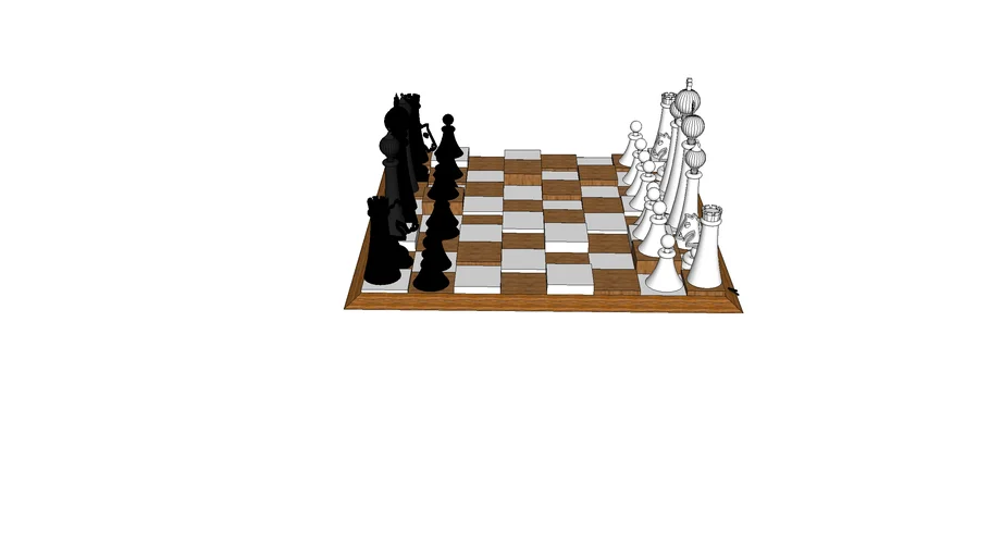 Tabuleiro De Xadrez 3d, Xadrez Padrão Em Perspectiva. Checkered