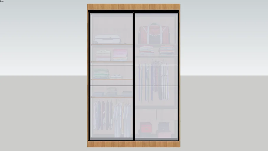 FULL HEIGHT GLASS  SLIDING WARDROBE 