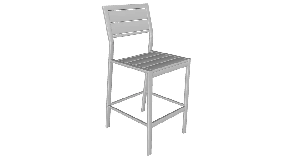 Tuscany Recycled Plastic Bar Height Chair 3D Warehouse
