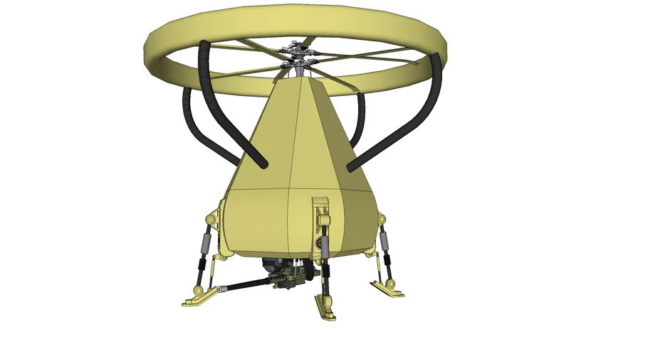 Coaxial drone helicopter 3D Warehouse