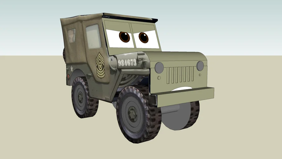 Sarge From Pixars Cars V2 3d Warehouse