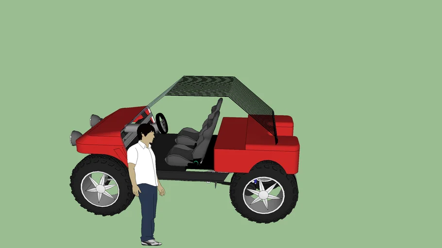 4x4 Electric Golf Cart 3D Warehouse
