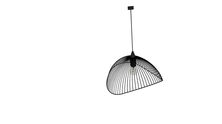 Suspension, e27 design Kasteli métal noir 1 x 40 W SEYNAVE de chez