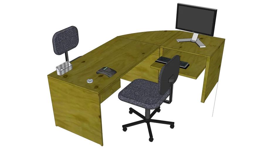 simple-office-table-3d-warehouse