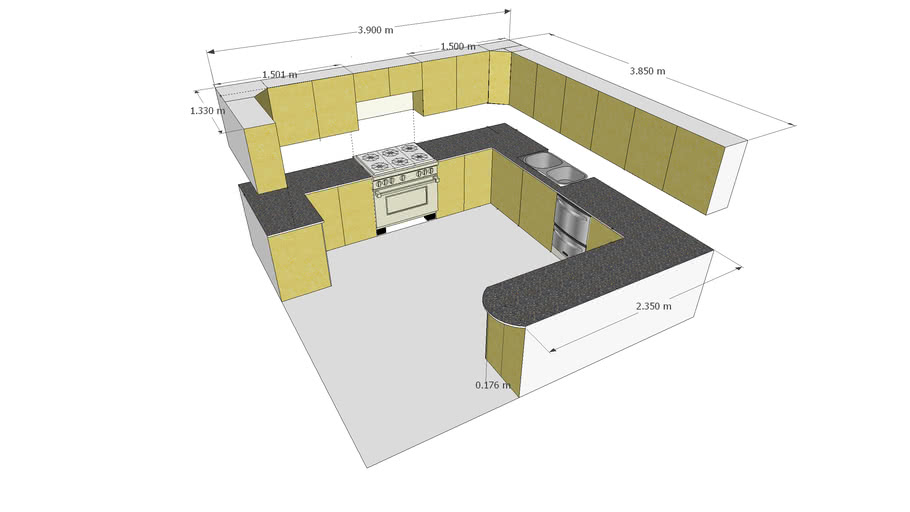 Standard KItchen Model | 3D Warehouse